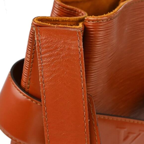 AUTHENTIC LOUIS VUITTON BROWN EPI SAC DEPAULE PM SHOULDER BAG VI0973 - Picture 6 of 9